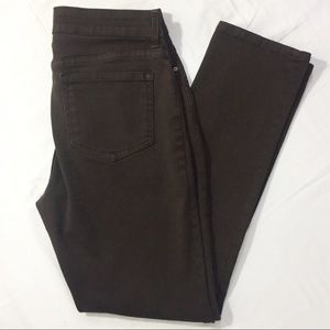 NYDJ Brown Legging Jeans Sz:10 EUC